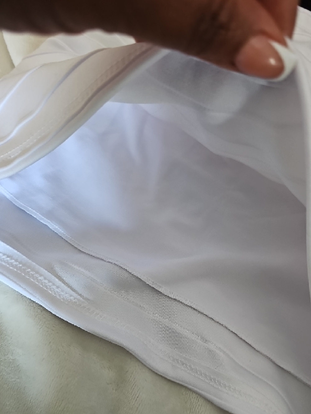 White Horizontal Ribbed Tube Top - Picture 2 of 3